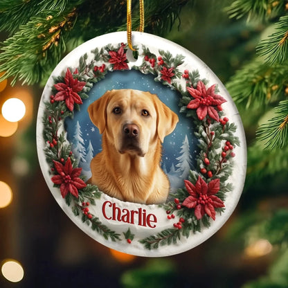 Custom Photo Ceramic Ornament - Personalized Pet Memorial Sympathy Gif (2)